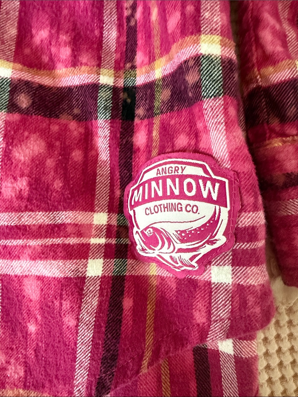 Angry Minnow Clothing CoPlaid flannel with Mermaid XXL - Picture 7 of 11